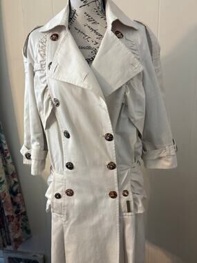 Alba Conde All Weather Coat Beige Size 42 (10)